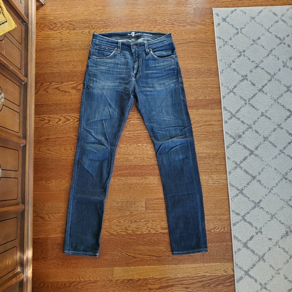 Men's 7 For All Mankind 29 Blue Paxtyn Jeans